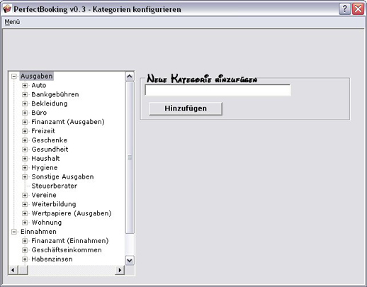 Verwaltung von Kategorien